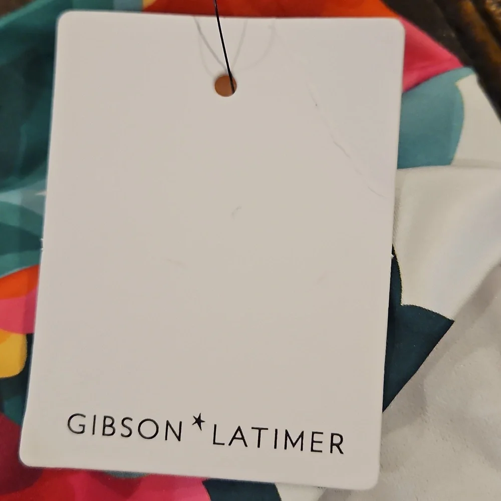Gibson Latimer High Waist Swim Bottom: Multi Color‎ Floral: XL